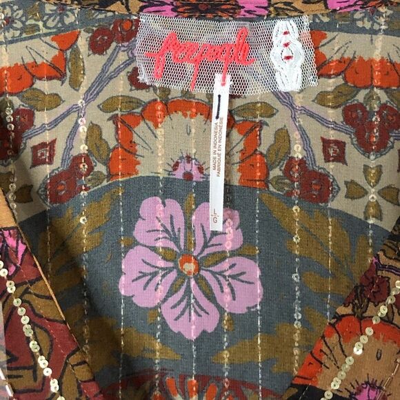 Free People Too Much To Dream Embellished Maxi Dress $400 Sz L - Picture 7 of 7